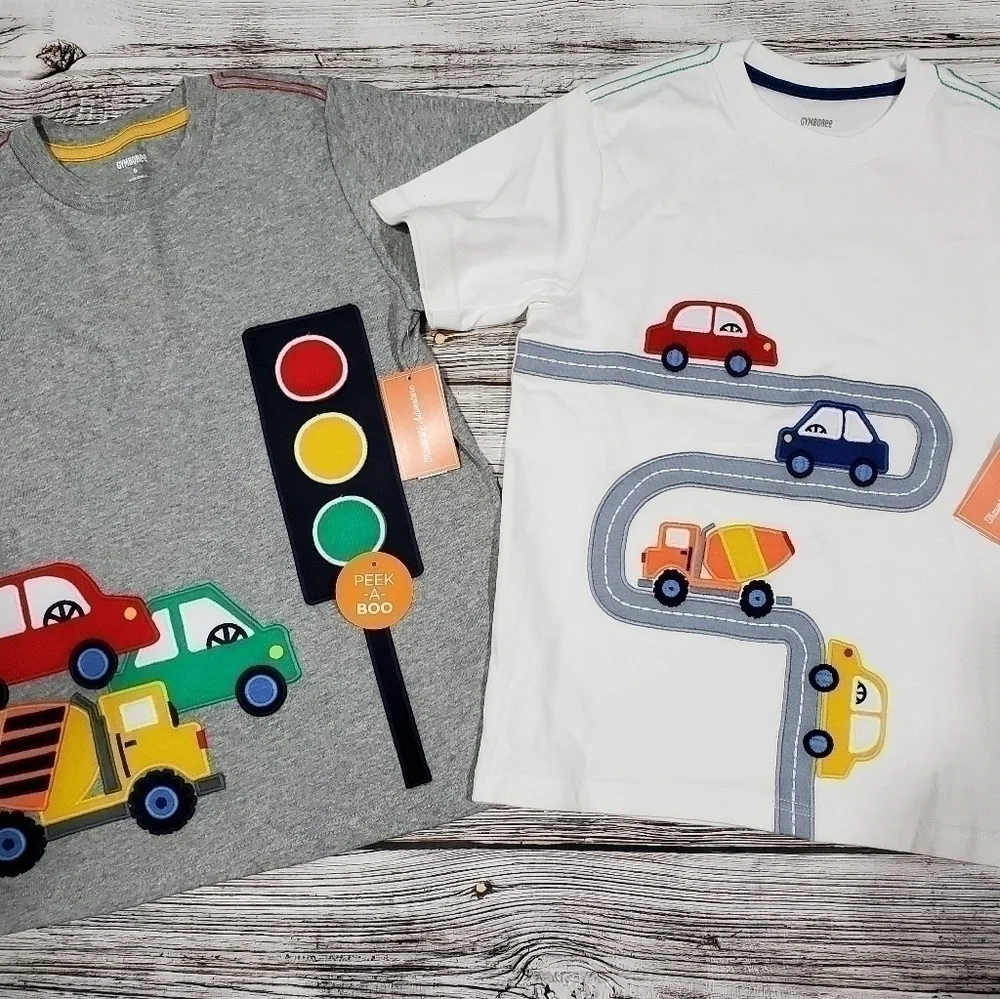 Gymboree Travel Adventures T-Shirts Cars Vehicles T-Shirts NWT